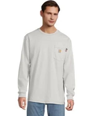 Carhartt Flame-Resistant Force® Cotton Long Sleeve T-Shirt | Shirts & Tops