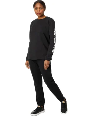 Carhartt Loose Fit Heavyweight Long Sleeve Logo Sleeve T-Shirt | Shirts & Tops -Carttha Shop 61E0bdIA 7L. AC SR736920