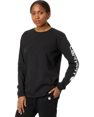 Carhartt Loose Fit Heavyweight Long Sleeve Logo Sleeve T-Shirt | Shirts & Tops
