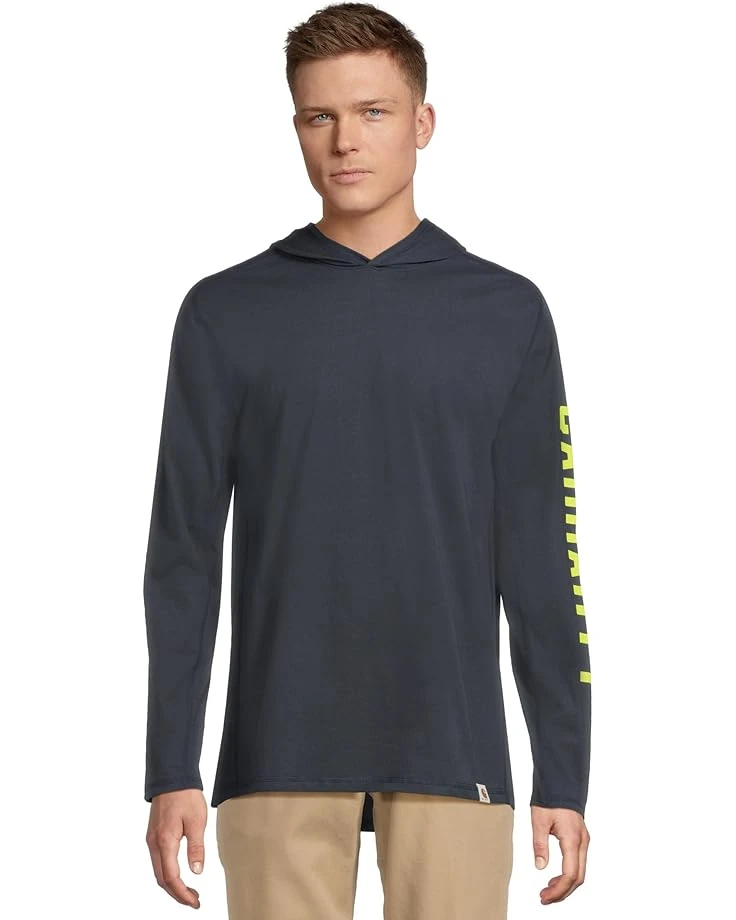 Carhartt Force Relaxed Fit Midweight Long Sleeve Logo Graphic Hooded T-Shirt | Shirts & Tops 1 Carhartt Force Relaxed Fit Midweight Long Sleeve Logo Graphic Hooded T-Shirt | Shirts & Tops