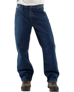 Carhartt Big & Tall Flame-Resistant Signature Denim Dungarees | Jeans