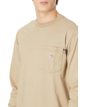 Carhartt Big & Tall Flame-Resistant Force Cotton Long Sleeve T-Shirt | Shirts & Tops -Carttha Shop 71mQRDGHNXL. AC SR736920