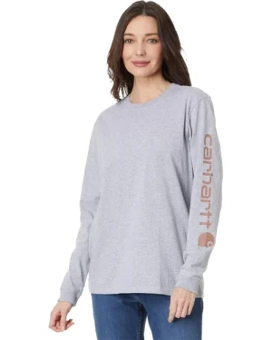 Carhartt Loose Fit Heavyweight Long Sleeve Logo Sleeve T-Shirt | Shirts & Tops -Carttha Shop 71oSiFkQRzL. AC SR736920