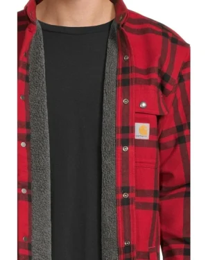 Carhartt Relaxed Fit Flannel Sherpa-Lined Shirt Jacket | Shirts & Tops -Carttha Shop 81B5x XtKL. AC SR736920