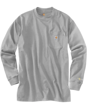 Carhartt Big & Tall Flame-Resistant Force® Cotton Long Sleeve T-Shirt | Shirts & Tops