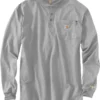 Carhartt Flame-Resistant Force® Cotton Long Sleeve Henley | Shirts & Tops