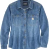 Carhartt Relaxed Fit Midweight Denim Overshirt | Shirts & Tops
