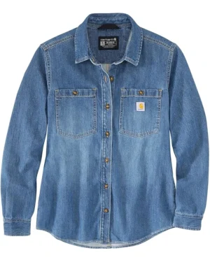 Carhartt Relaxed Fit Midweight Denim Overshirt | Shirts & Tops