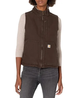 Carhartt OV277 Sherpa Lined Mock Neck Vest | Coats & Outerwear